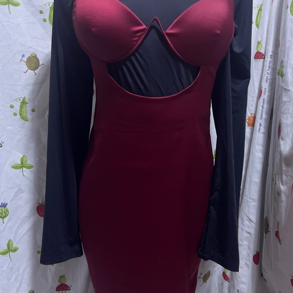 M086 OHPOLLY RED DRESS 👗 sizes UK12 US8 - Picture 13 of 13